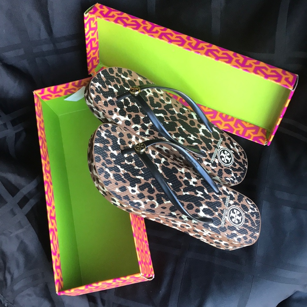 Tory Burch Thandie Wedge Flip Flop -NEW
